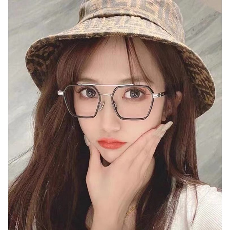 Thời trang kính bảo vệ bức xạ của phụ nữ và nam giới kính cận thị chất liệu kim loại độ cận thị [0 ° to-600 °]