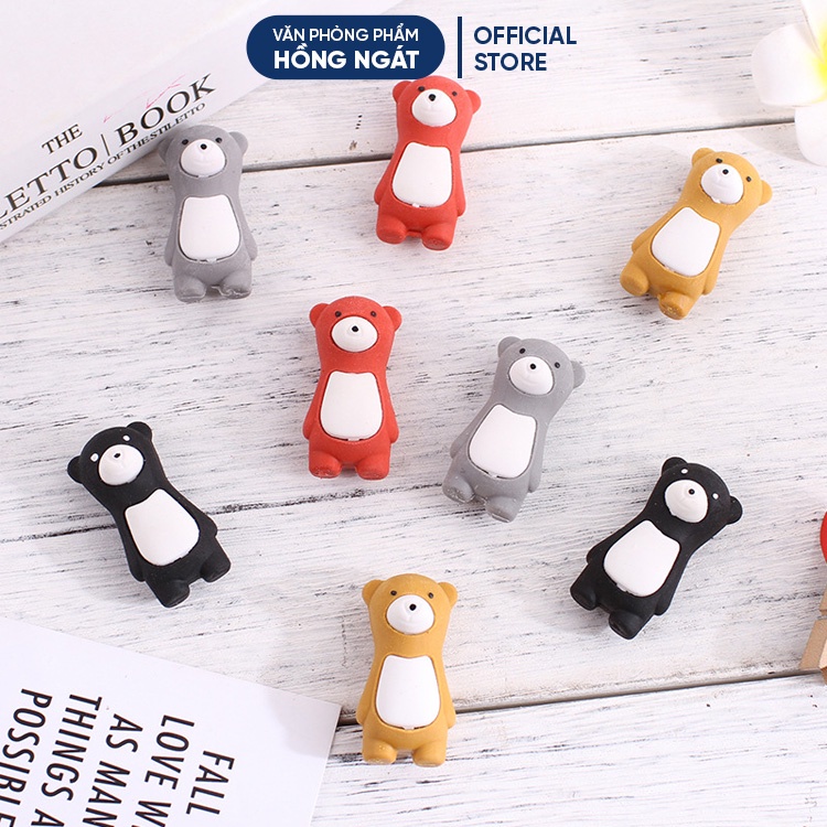 Tẩy bút chì gấu winnie, đồ dùng học tập dễ thương gôm tẩy cute giá rẻ làm quà tặng học sinh văn phòng phẩm T14