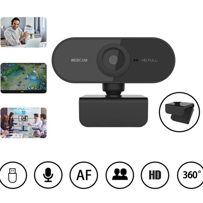 Webcam Máy Tính, Camera Có Mic 720p-1080 Cho Laptop Học Online Qua ZOOM, Trực Tuyến- Hội Họp -Gọi Video Hình Ảnh Sắc Nét