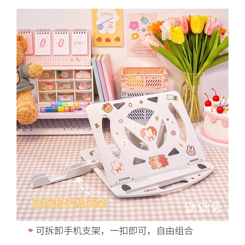 Giá đỡ laptop dễ thương, giá đỡ máy tính xách tay (Tặng kèm sticker) | BigBuy360 - bigbuy360.vn