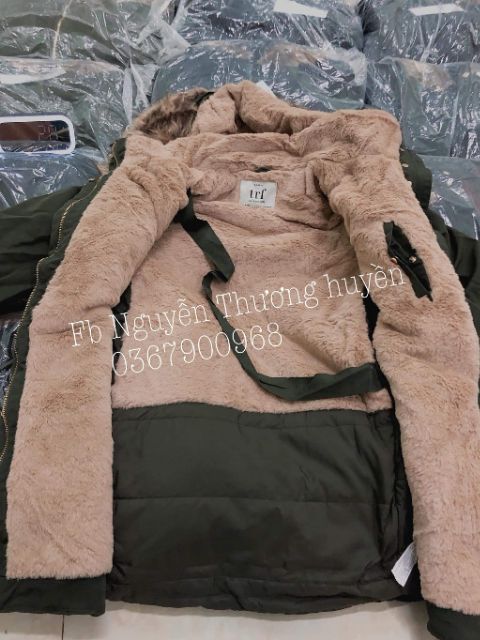 Áo khoác parka nữ lót lông siêu đẹp cực ấm Áo khoác đại hàn hàng xuất VIP Sẵn