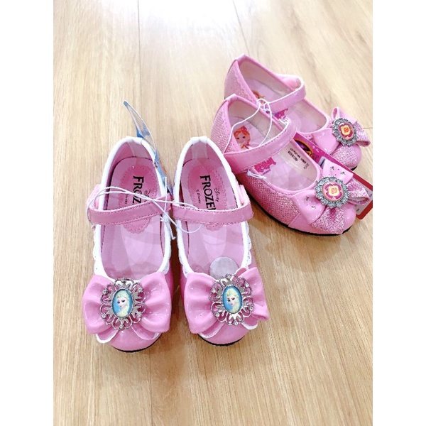 Giày bé gái búp bê nơ hồng da