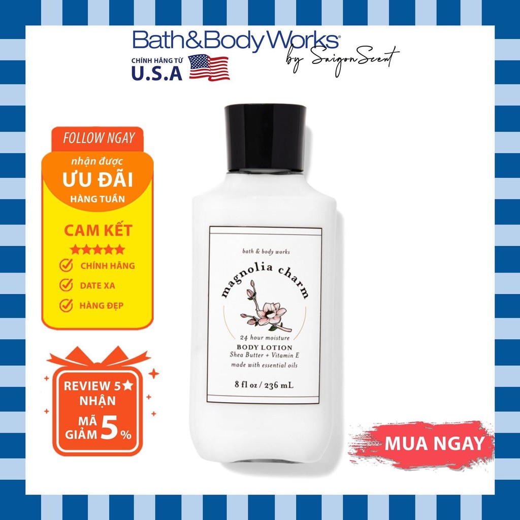 Dưỡng thể Bath and Body Works Magnolia Charm (236ml)