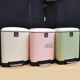 Thùng rác hơi Lock&Lock Square Bin dung tích 6L có bàn đạp giảm chấn bằng thép không gỉ