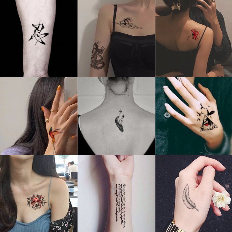 Set 30 miếng dán hình xăm 1652 shop tiện ích 777