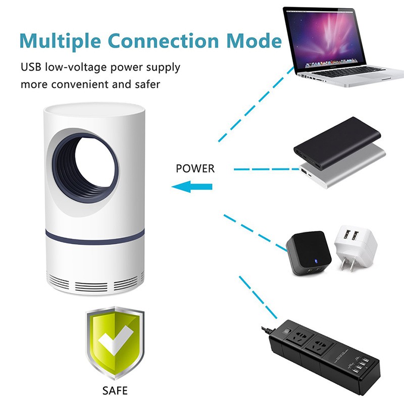 Đèn Bẫy Diệt Muỗi Tiện Dụng Chất Lượng Cao Kèm Cáp USB