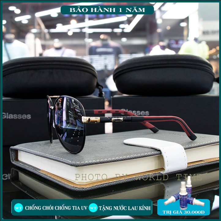 Kính mát nam KT02 thời trang cao cấp ,full box,bảo hành 1 năm tròng Polazied, chống lóa , chống tia UV cực tốt | BigBuy360 - bigbuy360.vn