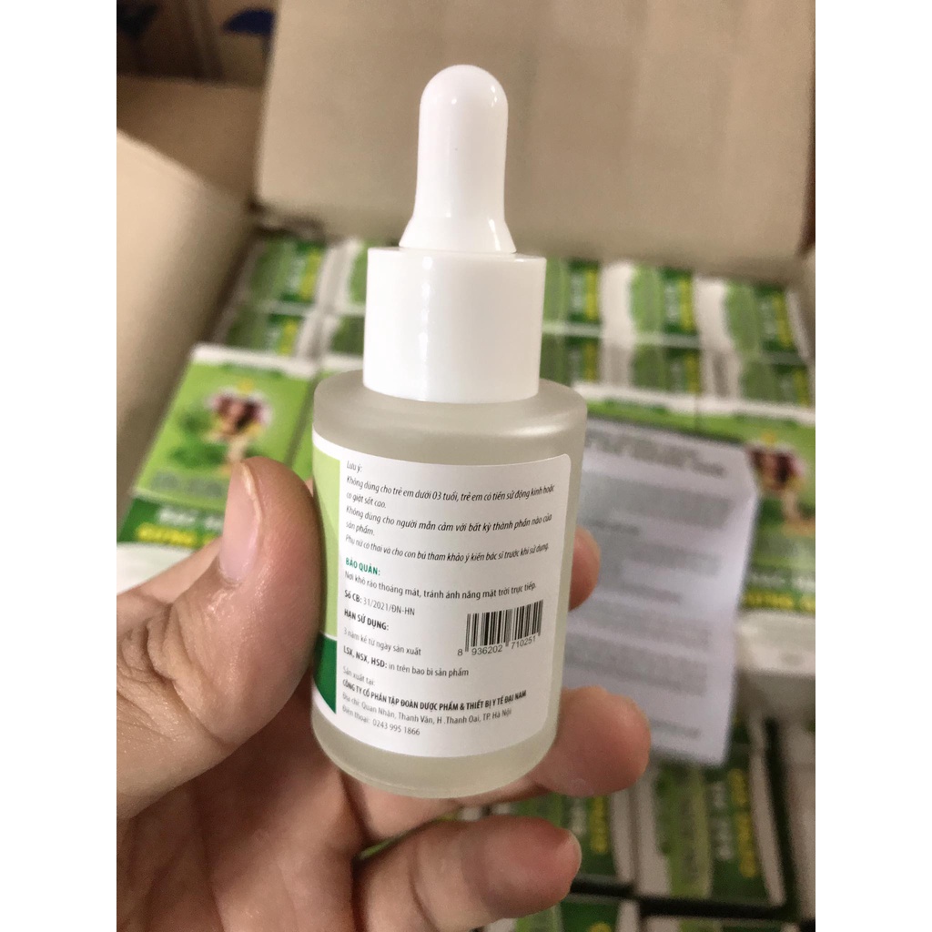 Tinh dầu xông hương tràm, bạc hà, gừng gió ( hộp 30ml )