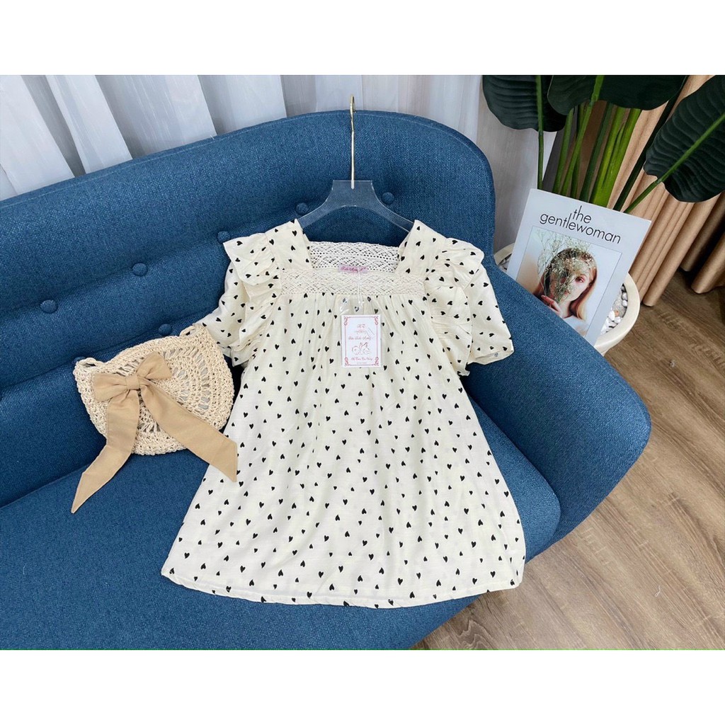 áo bầu hoa nhí kiểu dáng vintage nữ tính- fresz 45-70kg