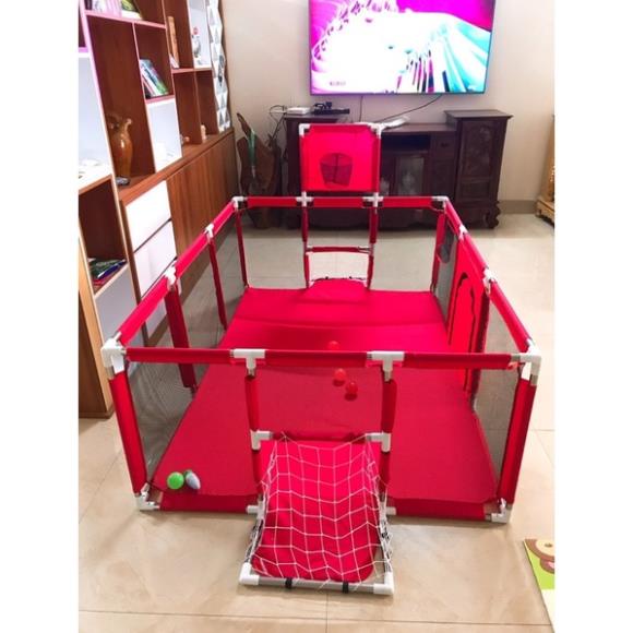 Quây bóng lều chơi bóng cho bé, Nhà bóng cho bé khung inox chữ nhật