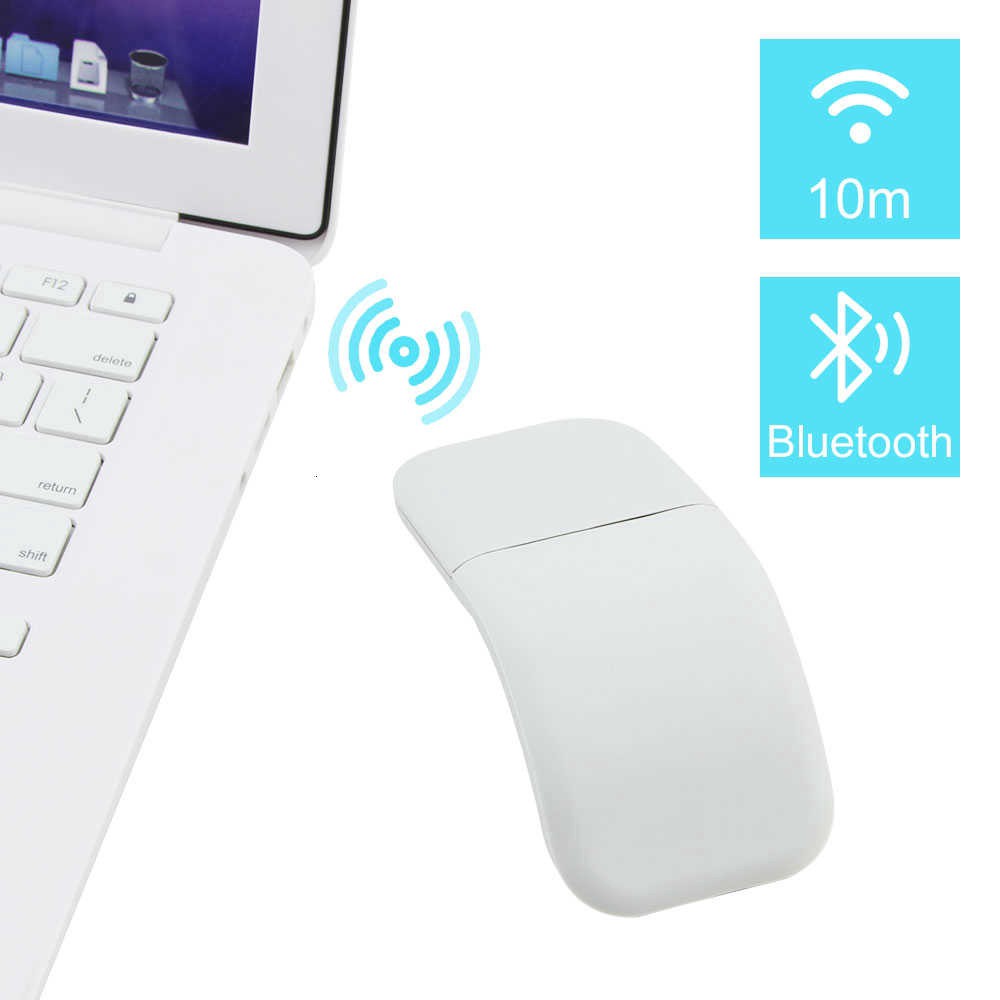 Chuột máy tính không dây bluetooth 4.0 êm vòng cung cảm ứng siêu mỏng laser thư giãn cho Microsoft