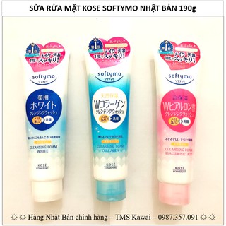 SỮA RỬA MẶT KOSE SOFTYMO NHẬT BẢN 190g