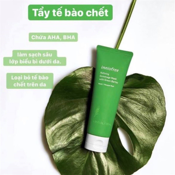 Tẩy tế bào chết lúa mạch Innisfree Green Barley Gommage peeling mask