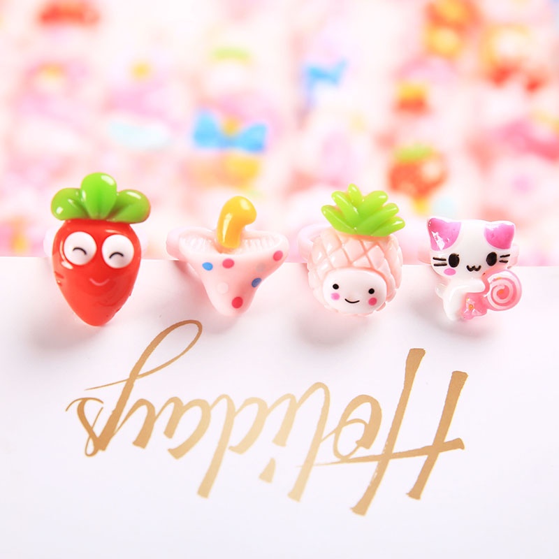 Nhẫn mini LUCKY BIG CAT kiểu dáng dễ thương dùng làm quà tặng cho bé gái