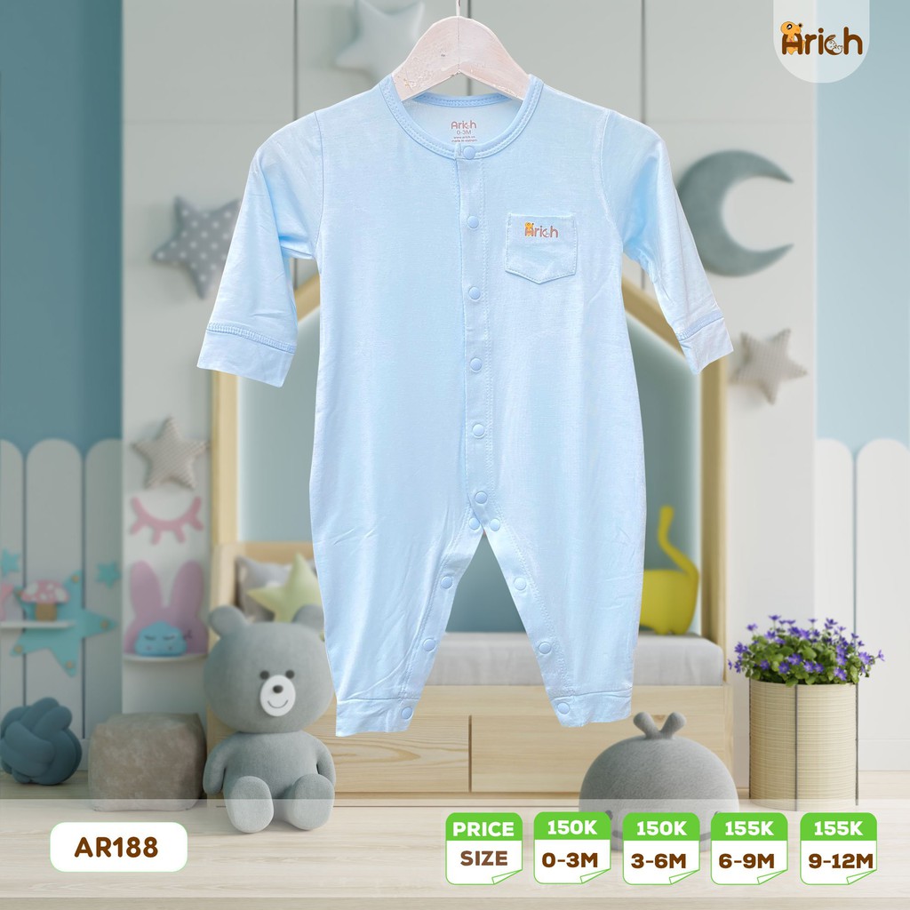 [Mã SKAMCLU8 giảm 10% cho đơn từ 100K] Body dài HOT SỢI TRE ARICH 0-18M