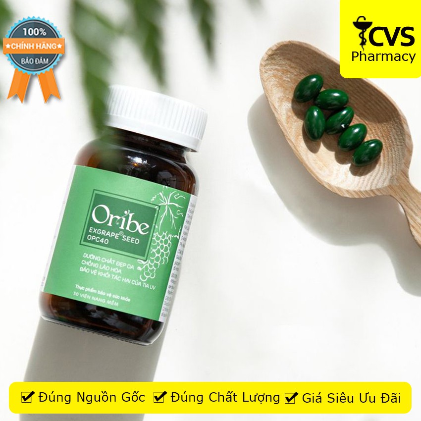 Oribe hộp 30 viên uống, giúp trắng da, đẹp da, giảm nám - cvspharmacy