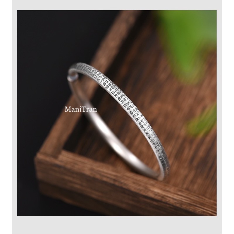 Vòng Tay Khắc Bát Nhã Tâm Kinh Phật Giáo VT249