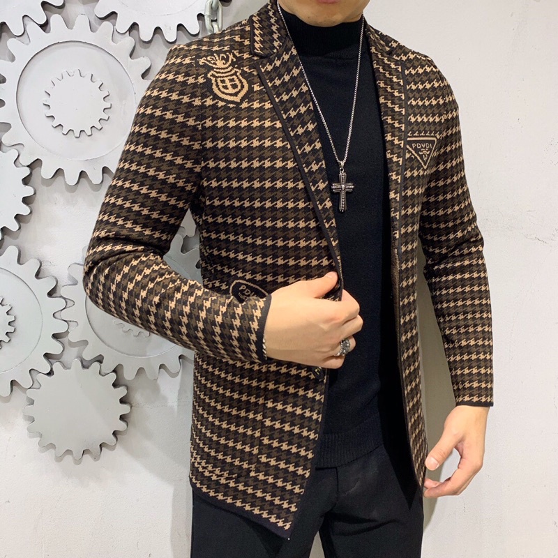 Áo khoác blazer nam 2 lớp sang trọng lịch lãm thương hiệu cao cấp Prada