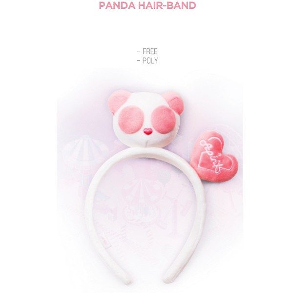 Băng Đô Hồng Apink - 05 Panda Hair-Band / 2020