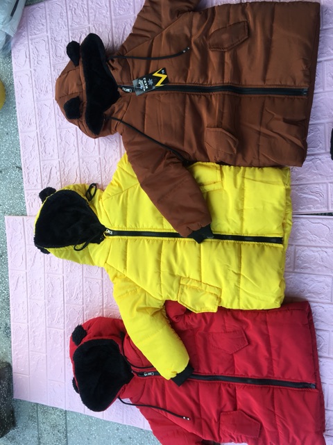 Áo phao tai gấu cho bé trai/gai