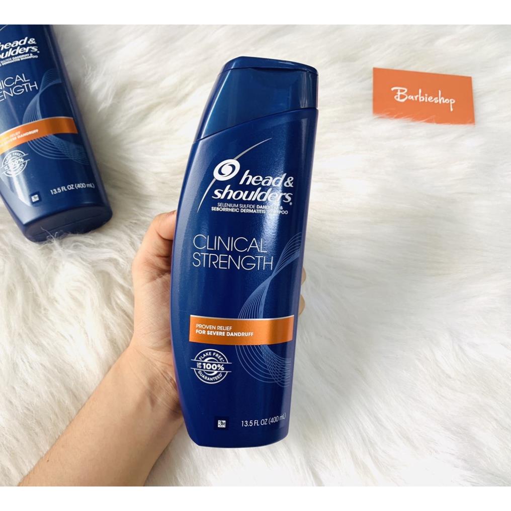 Head Shoulders Mỹ dầu gội đầu ⚡️𝑪𝒉𝒖𝒂̂̉𝒏 𝑪𝒉𝒊́𝒏𝒉 𝑯𝒂̃𝒏𝒈 ⚡️ Clinical strength 400ML