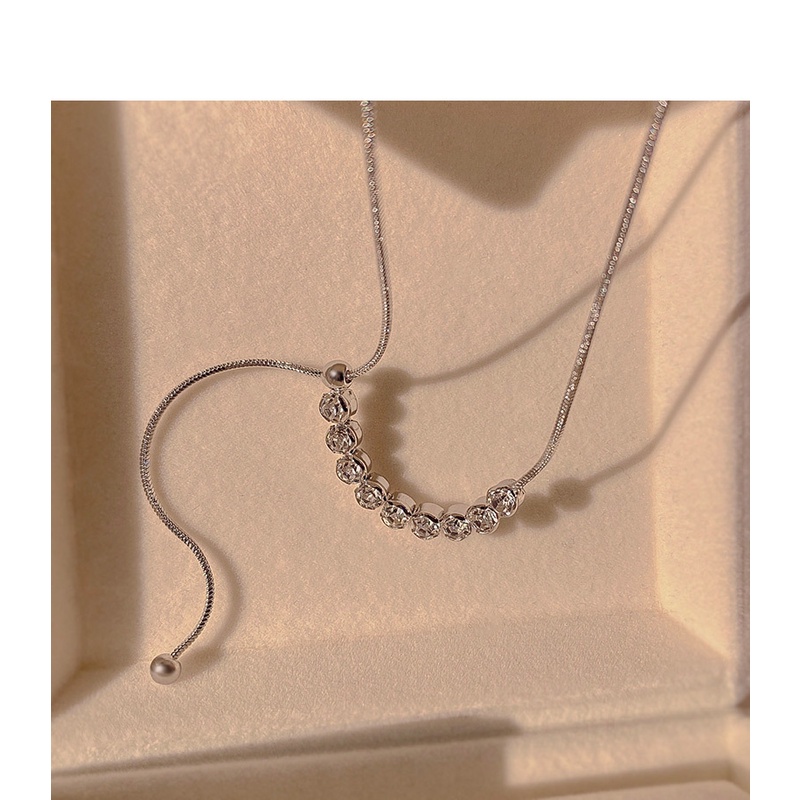 Vòng cổ Xương Rắn Đính Đá Zircon Thời Trang