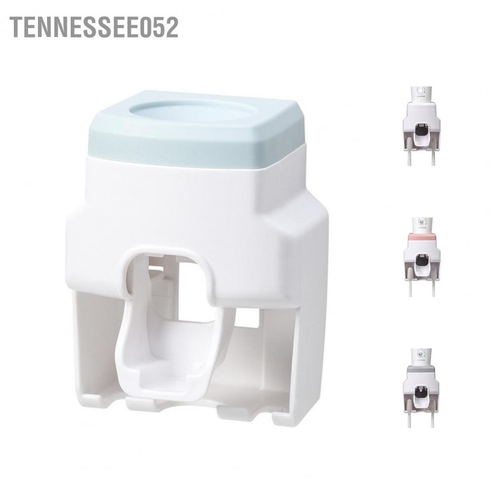 Dụng cụ rút kem đánh răng tự động với giá đỡ bàn chải đánh răng treo tường cho phòng tắm