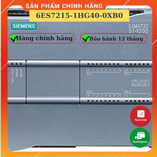 Bộ lập trình PLC S7-1200 CPU 1215C DC/DC/Relay Siemens – 6ES7215-1HG40-0XB0