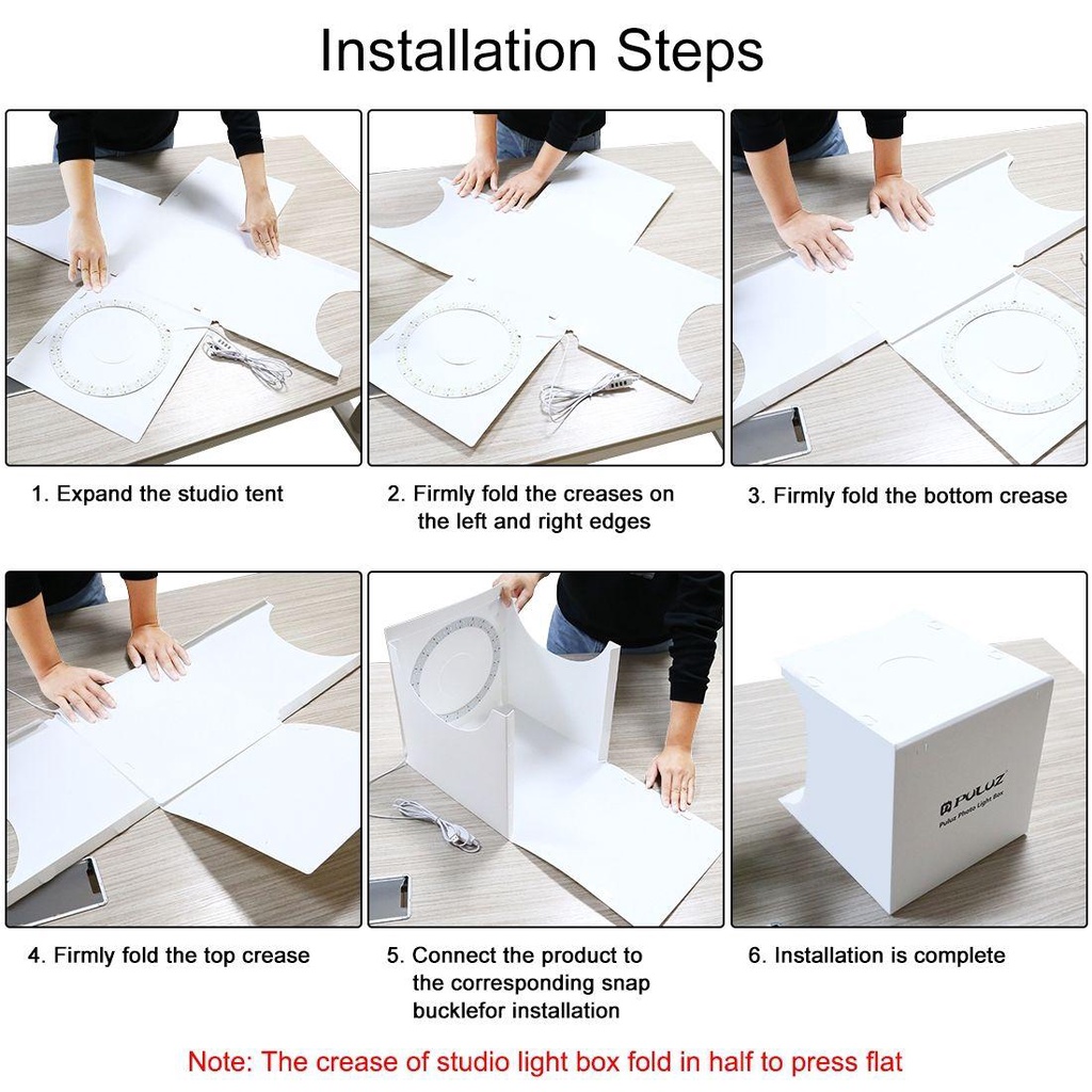 BTLIMER Hộp Đèn Chụp Ảnh Studio Có Thể Gấp Gọn 3 Màu Sắc Đa Dạng