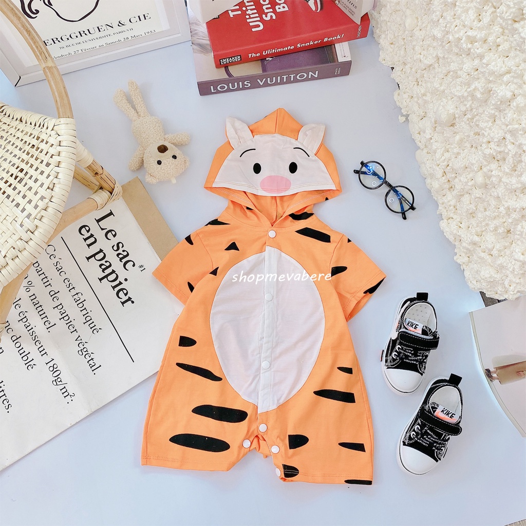 BODY ĐÙI HÌNH THÚ NGỘ NGHĨNH CHO BÉ TRAI VÀ BÉ GÁI 3-14KG, VẢI MỀM MỊN CO GIÃN 4 CHIỀU - 𝐁𝐃𝟏𝟓