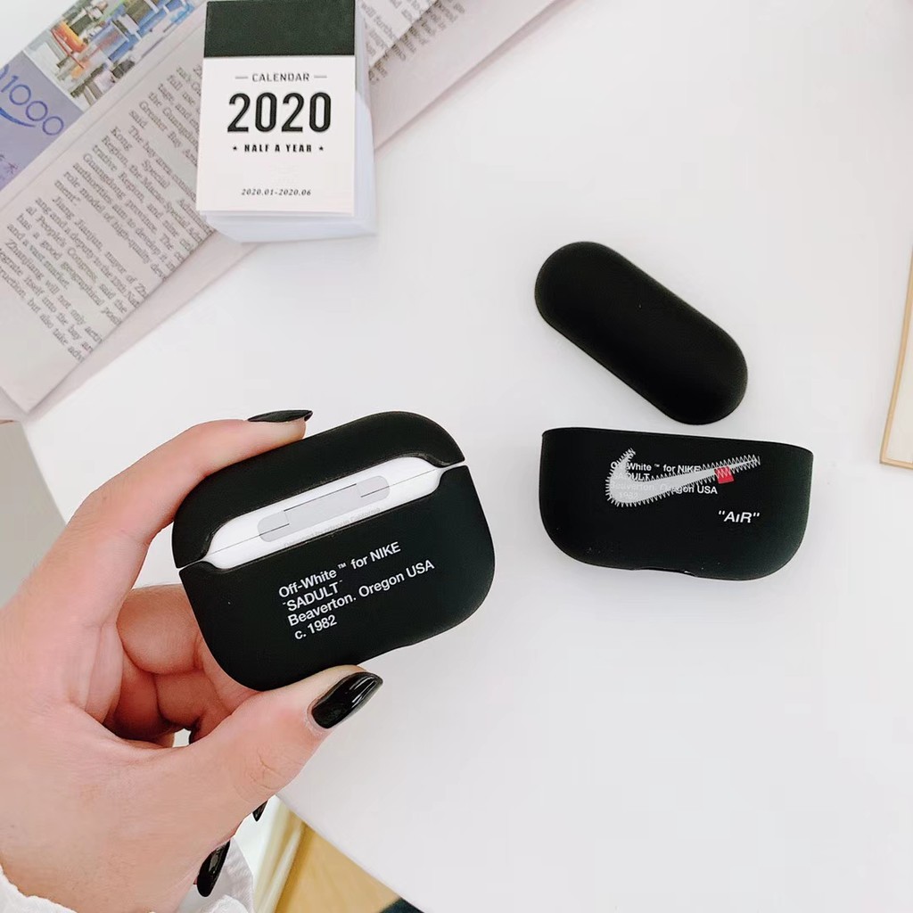 Hard Plastic Airpods 1/2/Pro - Fashion Black N1ke Case suitable for Apple Airpods 1/2/Pro #HG372