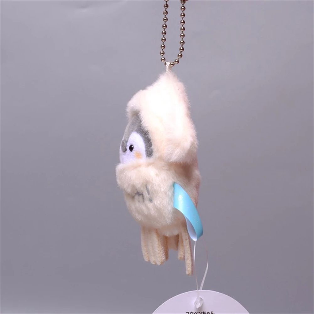 Móc khóa hình chim cánh cụt nhồi bông dễ thương xinh xắn kích thước 8cm