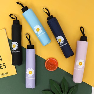 Ô dù che mưa gấp gọn chống tia UV họa tiết Hoa Cúc G-Dragon Hot Hit Hàn Quốc - Mix53 59