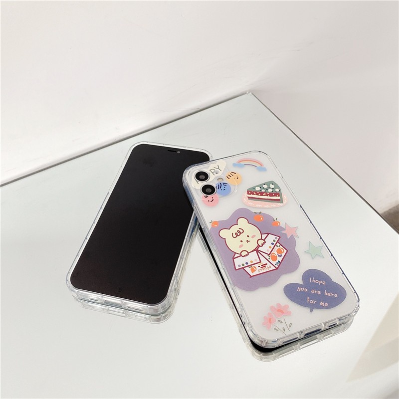 iPhone case for iPhone12 Pro Max 12 Pro 12 12 Mini 11 Pro Max 11 Pro 11 XS Max XR XS X 8 Plus 8 7 Plus Juice Bear TPU soft shell anti-drop phone case