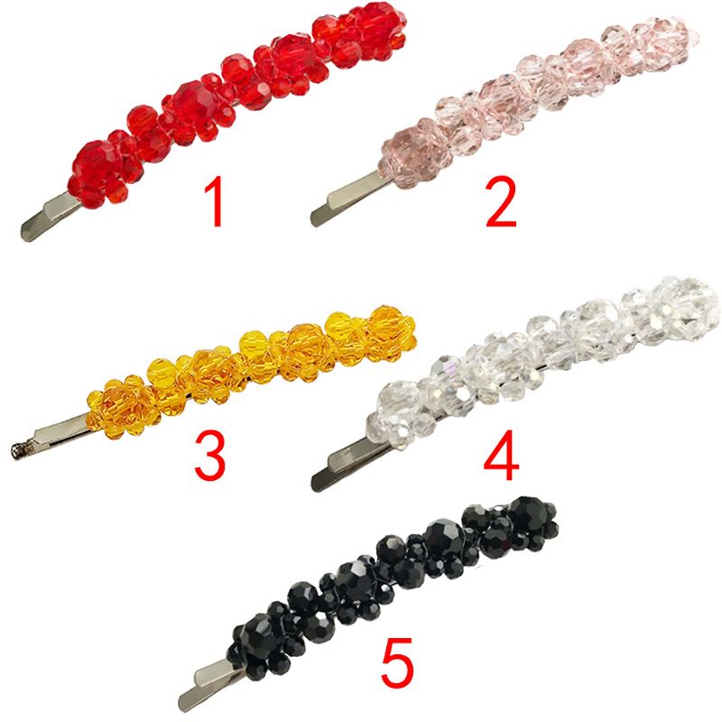 Kẹp Tóc Hợp Kim Hình Hoa Bốn Cánh 5 Màu Tùy Chọn Cho Nữ