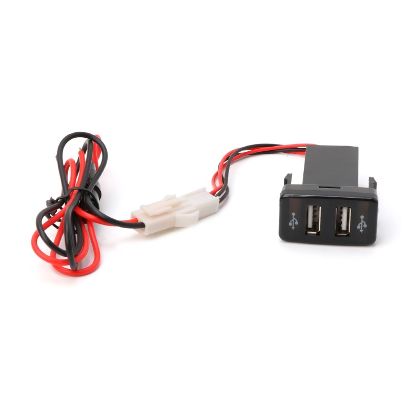 Tẩu Sạc 2 Cổng USB 12V 2 1A Chuyên Dụng Cho Đèn LED Xe Hơi Toyota