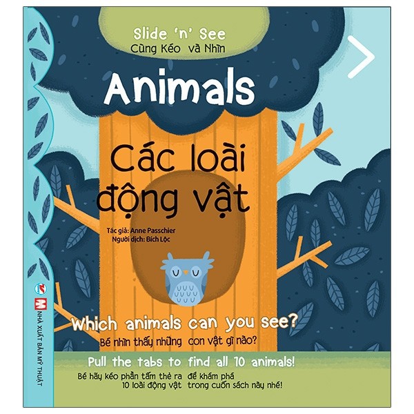 Sách - Tương tác Song Ngữ Việt - Anh - Slide And See - Animals: Các Loài Động Vật