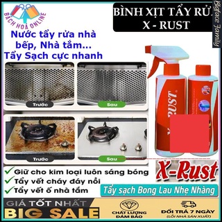 [ hot sale ] Bình xịt tẩy rửa nhà bếp đa năng X-Rust, Tẩy sạch mọi vết bẩn cứng đầu