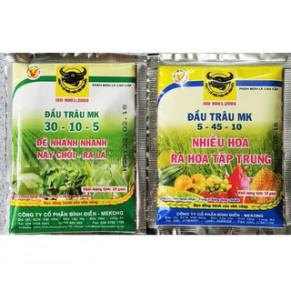Bộ 2 Gói Phân NPK Đầu Trâu 2 Giai Đoạn 10gr