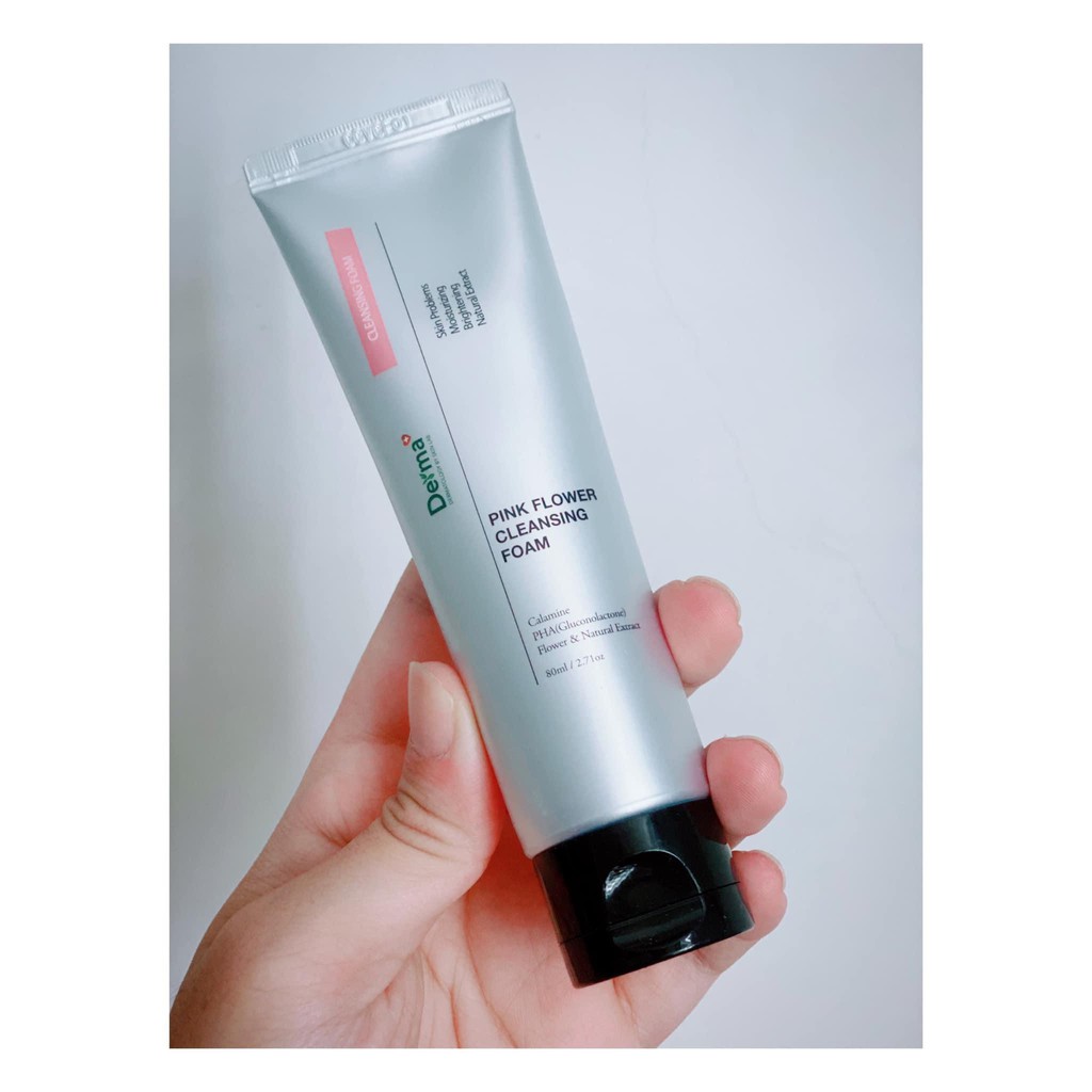 🌼 Sữa rửa mặt Derma Plus trắng sáng da - Pink Flower Cleasing Foam | BigBuy360 - bigbuy360.vn