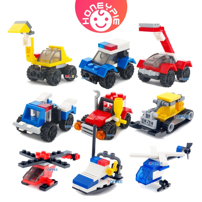 LEGO Bộ đồ chơi lắp ráp mô hình xe công trường Mini cho bé