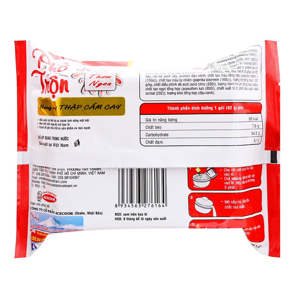 Thùng 18 gói phở trộn Đệ Nhất mix 2 vị Bò và thập cẩm | BigBuy360 - bigbuy360.vn