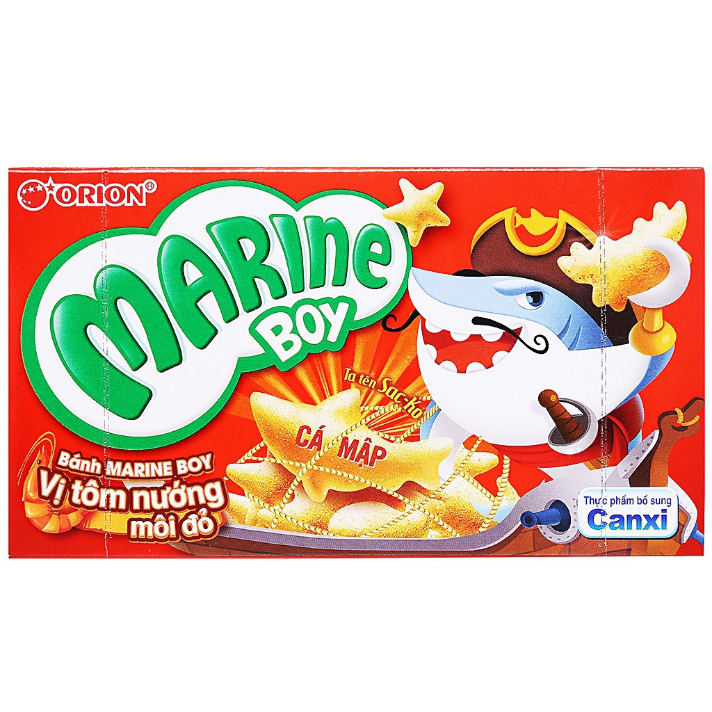 Bánh cá Marine Boy - Orion (hộp 35g) bổ sung canxi – bao bì ngẫu nhiên