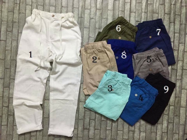 Quần Đũi Nam Quần Dài Vải Đũi Cotton Mộc Mạc Thoáng Mát