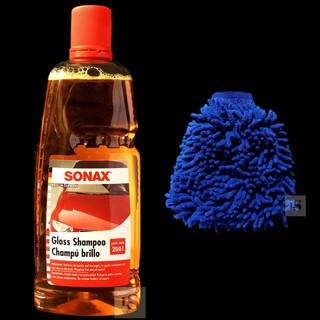 Nước Rửa Xe Sonax Gloss Shampoo – Găng Tay Rửa Xe Chuyên Dụng
