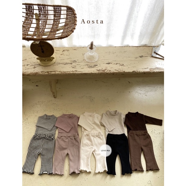 Quần legging ống loe cho bé Aosta Jelly pant made in Korea