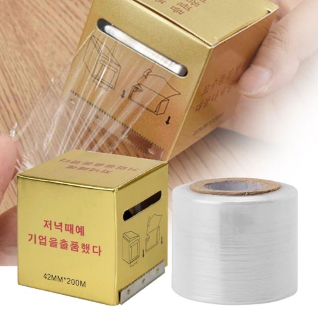 Cuộn Nilon BÉ Cuộn Ủ t.e Mày Môi 42mm Cuộn màng co 4.2cm dùng trong phun xăm