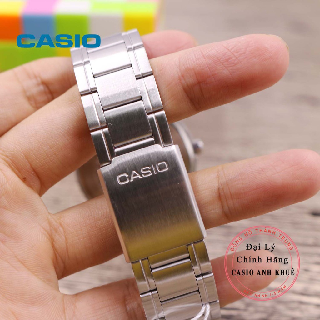 Đồng hồ nam Casio MTP-V001D-7BUDF dây kim loại
