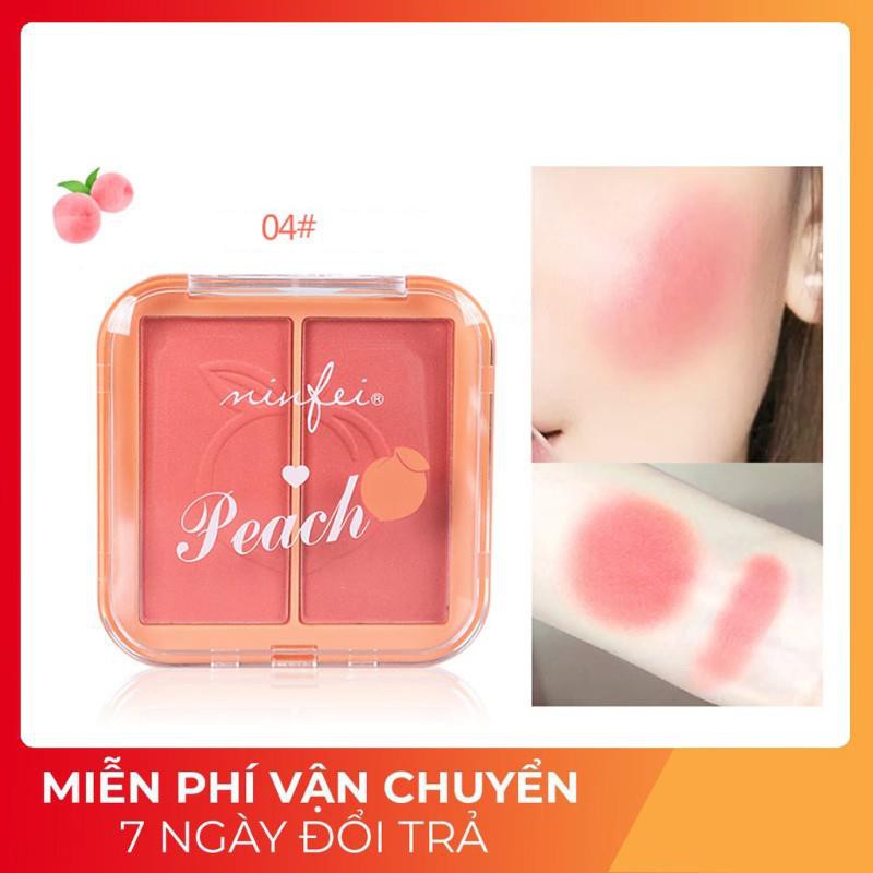 [FREESHIP]  Phấn má hồng 2 ngăn Minfei Peach hàng Nội Địa Trung MFP4