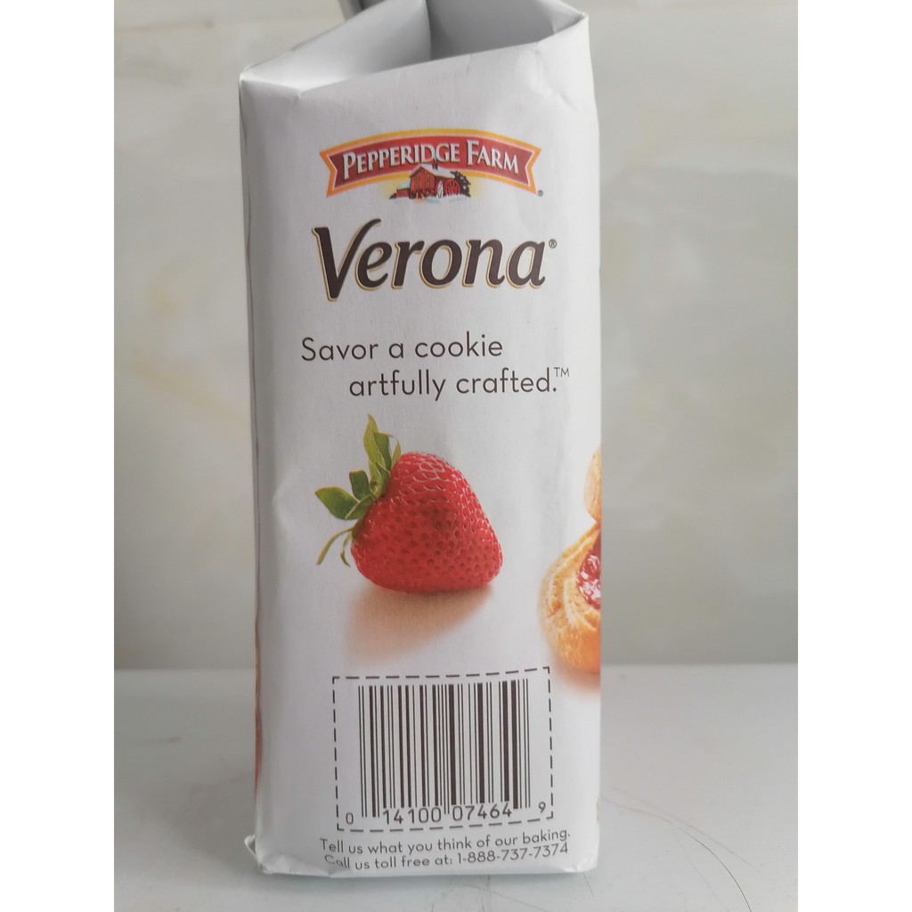 [Gói 191g – VERONA] BÁNH QUY DÂU [USA] PEPPERIDGE FARM Verona Strawberry Cookies